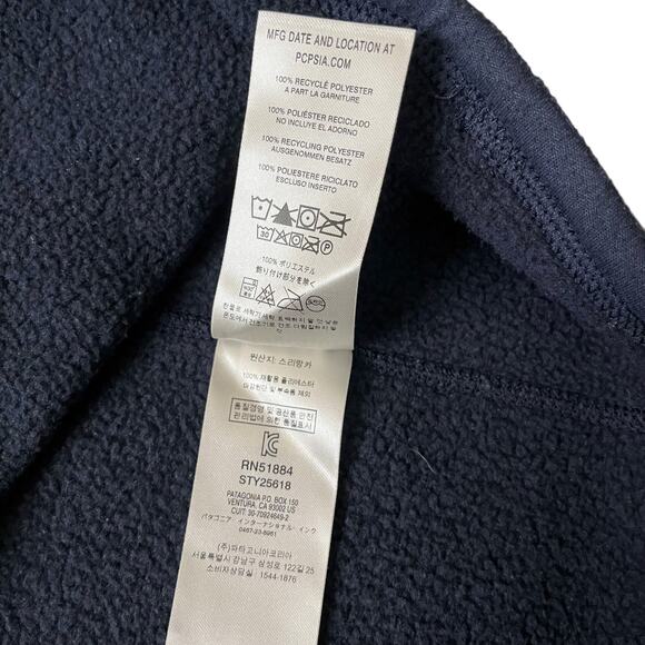 Patagonia Better Sweater Navy Blue 1/4-Zip Fleece Long-Sleeve Women's Top - Picture 6 of 7